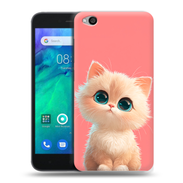 Силиконовый чехол на Xiaomi RedMi Go с принтом Розовый котенок Силиконовый чехол на Xiaomi RedMi Go с принтом Розовый котенок