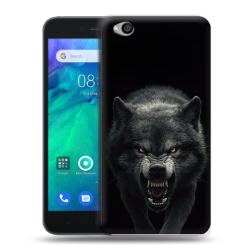 Силиконовый чехол на Xiaomi RedMi Go с принтом Волк