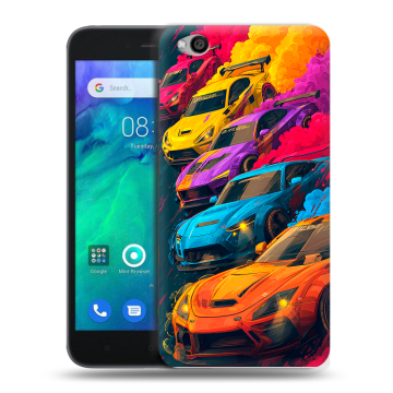 Силиконовый чехол на Xiaomi RedMi Go с принтом Тачки Силиконовый чехол на Xiaomi RedMi Go с принтом Тачки