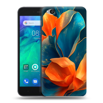 Силиконовый чехол на Xiaomi RedMi Go с принтом Цветы Силиконовый чехол на Xiaomi RedMi Go с принтом Цветы