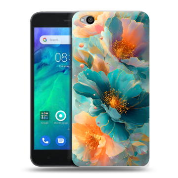Силиконовый чехол на Xiaomi RedMi Go с принтом Цветы Силиконовый чехол на Xiaomi RedMi Go с принтом Цветы