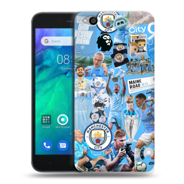 Силиконовый чехол на Xiaomi RedMi Go с принтом Man City Манчестер Сити