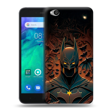 Силиконовый чехол на Xiaomi RedMi Go с принтом Batman Бэтмен
