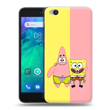 Силиконовый чехол на Xiaomi RedMi Go с принтом Спанч боб Спанчбоб
