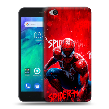 Силиконовый чехол на Xiaomi RedMi Go с принтом Spiderman Человек паук Силиконовый чехол на Xiaomi RedMi Go с принтом Spiderman Человек паук