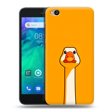 Силиконовый чехол на Xiaomi RedMi Go с принтом Смешная утка