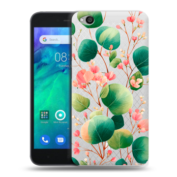Силиконовый чехол на Xiaomi RedMi Go с принтом женский