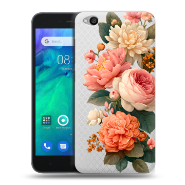 Силиконовый чехол на Xiaomi RedMi Go с принтом цветы