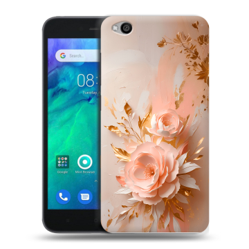Силиконовый чехол на Xiaomi RedMi Go с принтом женский