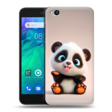 Силиконовый чехол на Xiaomi RedMi Go с принтом милая панда Силиконовый чехол на Xiaomi RedMi Go с принтом милая панда