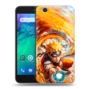 Силиконовый чехол на Xiaomi RedMi Go с принтом Аниме Наруто Naruto
