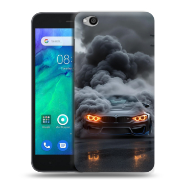 Силиконовый чехол на Xiaomi RedMi Go с принтом BMW БМВ Силиконовый чехол на Xiaomi RedMi Go с принтом BMW БМВ