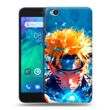 Силиконовый чехол на Xiaomi RedMi Go с принтом Аниме Наруто Naruto