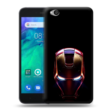 Силиконовый чехол на Xiaomi RedMi Go с принтом IronMan Железный человек