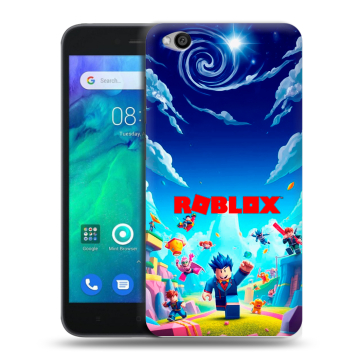 Силиконовый чехол на Xiaomi RedMi Go с принтом Roblox Роблокс