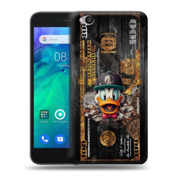 Силиконовый чехол на Xiaomi RedMi Go с принтом Дональд Дак Доллар