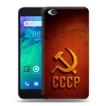Силиконовый чехол на Xiaomi RedMi Go с принтом Флаг Герб СССР Силиконовый чехол на Xiaomi RedMi Go с принтом Флаг Герб СССР