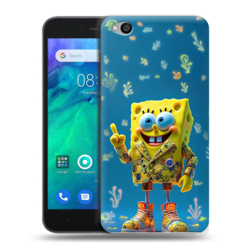 Силиконовый чехол на Xiaomi RedMi Go с принтом Спанч боб Спанчбоб Силиконовый чехол на Xiaomi RedMi Go с принтом Спанч боб Спанчбоб