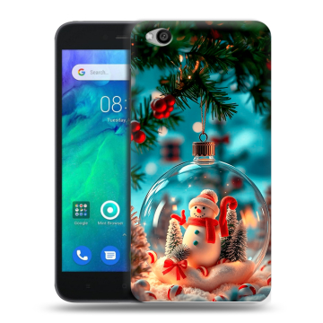 Силиконовый чехол на Xiaomi RedMi Go с принтом Новый год