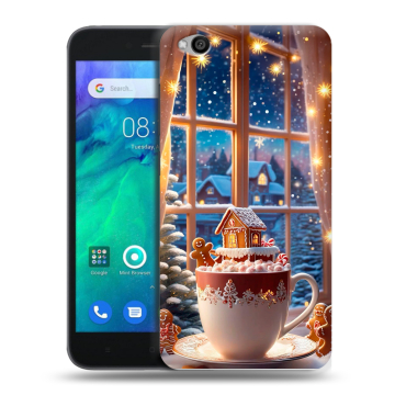 Силиконовый чехол на Xiaomi RedMi Go с принтом Новый год