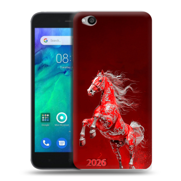 Силиконовый чехол на Xiaomi RedMi Go с принтом Новый год