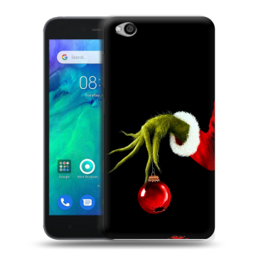Силиконовый чехол на Xiaomi RedMi Go с принтом Новый год Гринч