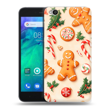 Силиконовый чехол на Xiaomi RedMi Go с принтом Новый год
