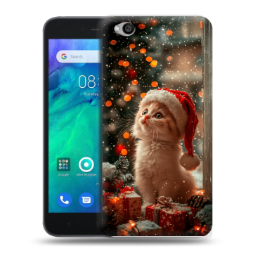 Силиконовый чехол на Xiaomi RedMi Go с принтом Новый год