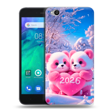 Силиконовый чехол на Xiaomi RedMi Go с принтом Новый год
