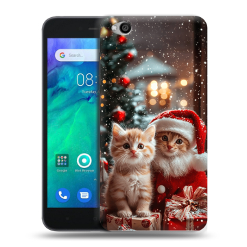 Силиконовый чехол на Xiaomi RedMi Go с принтом Новый год