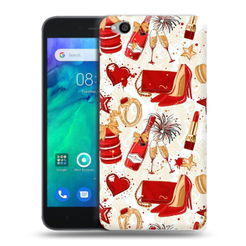 Силиконовый чехол на Xiaomi RedMi Go с принтом Новый год