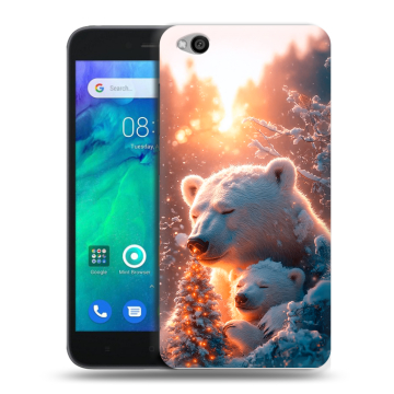 Силиконовый чехол на Xiaomi RedMi Go с принтом Новый год