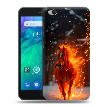 Силиконовый чехол на Xiaomi RedMi Go с принтом Новый год