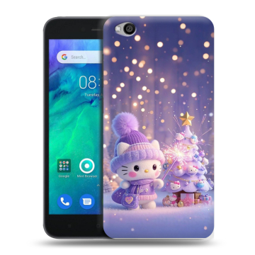 Силиконовый чехол на Xiaomi RedMi Go с принтом Новый год