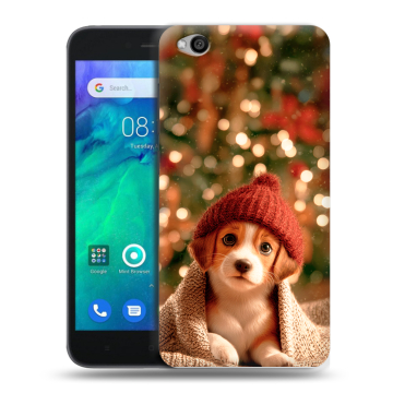 Силиконовый чехол на Xiaomi RedMi Go с принтом Новый год