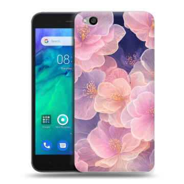 Силиконовый чехол на Xiaomi RedMi Go с принтом женский