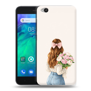 Силиконовый чехол на Xiaomi RedMi Go с принтом женский Силиконовый чехол на Xiaomi RedMi Go с принтом женский