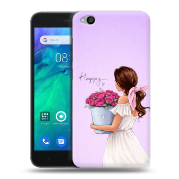 Силиконовый чехол на Xiaomi RedMi Go с принтом женский Силиконовый чехол на Xiaomi RedMi Go с принтом женский