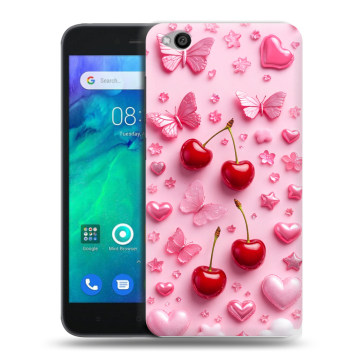 Силиконовый чехол на Xiaomi RedMi Go с принтом для девочек