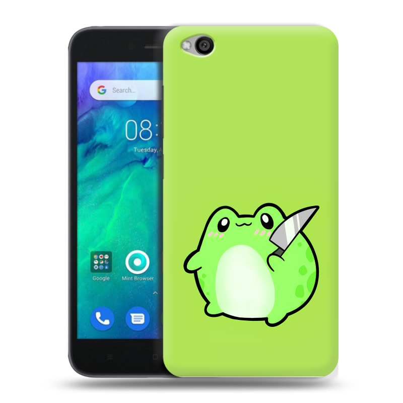 Силиконовый чехол на Xiaomi RedMi Go с принтом Лягушенок Силиконовый чехол на Xiaomi RedMi Go с принтом Лягушенок