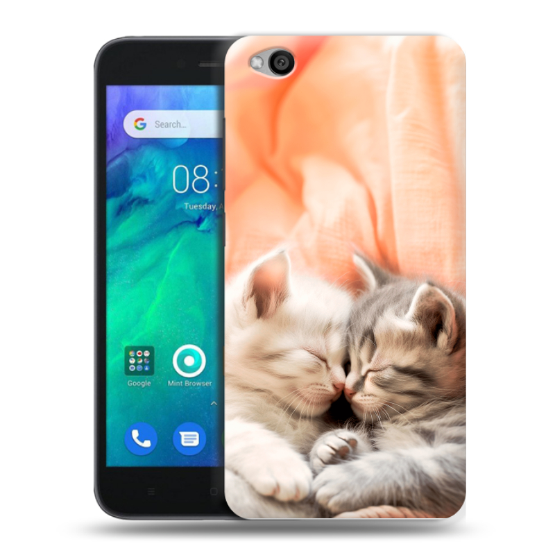Силиконовый чехол на Xiaomi RedMi Go с принтом Котята Силиконовый чехол на Xiaomi RedMi Go с принтом Котята