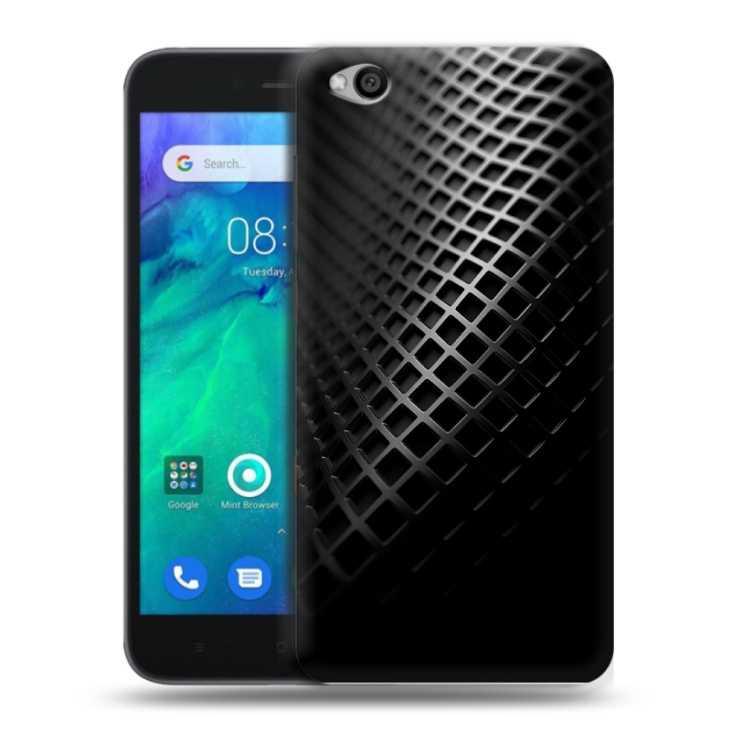 Силиконовый чехол на Xiaomi RedMi Go с принтом Текстура металла Силиконовый чехол на Xiaomi RedMi Go с принтом Текстура металла