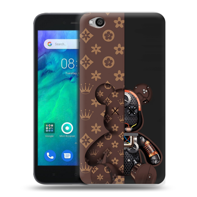 Пластиковый чехол на Xiaomi RedMi Go с принтом Луи робот Пластиковый чехол на Xiaomi RedMi Go с принтом Луи робот