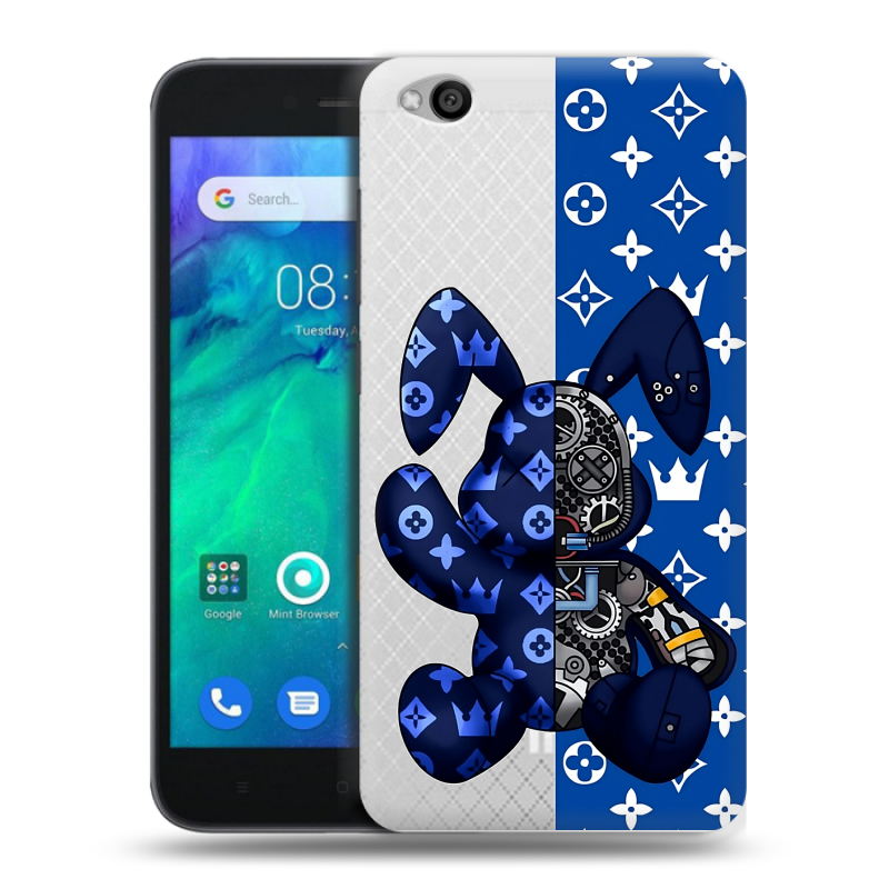 Силиконовый чехол на Xiaomi RedMi Go с принтом Луи робот Силиконовый чехол на Xiaomi RedMi Go с принтом Луи робот