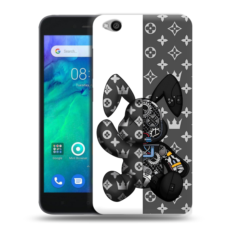 Силиконовый чехол на Xiaomi RedMi Go с принтом Луи робот Силиконовый чехол на Xiaomi RedMi Go с принтом Луи робот