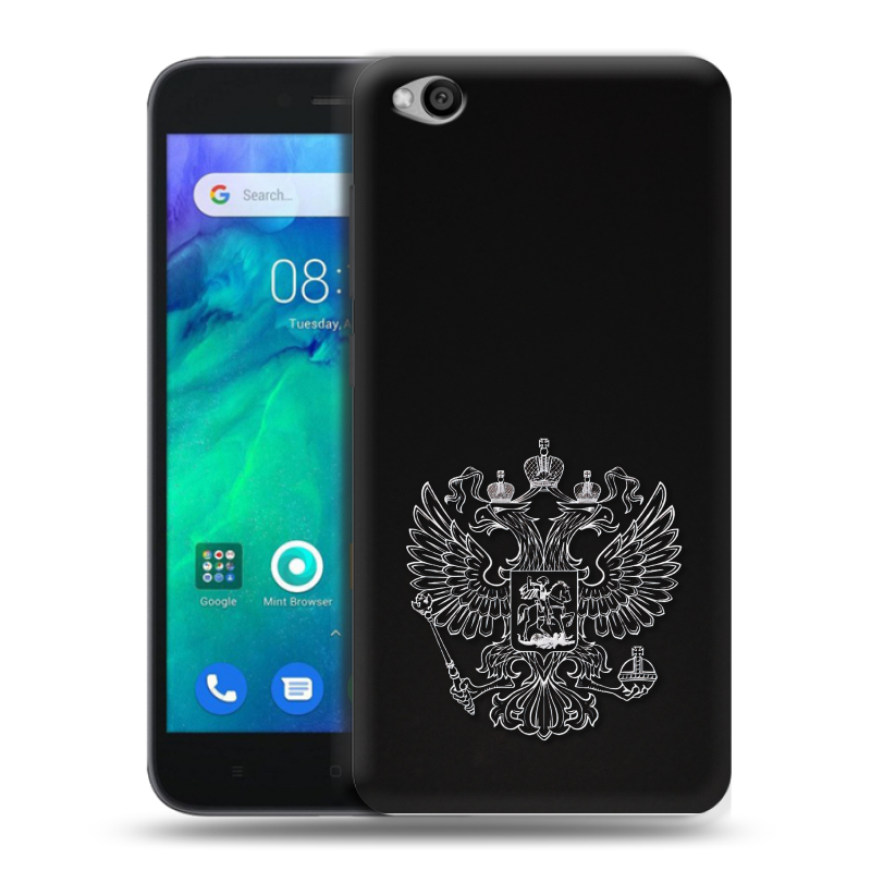Пластиковый чехол на Xiaomi RedMi Go с принтом Герб России Пластиковый чехол на Xiaomi RedMi Go с принтом Герб России