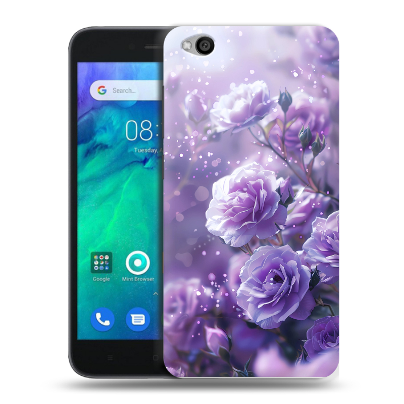 Пластиковый чехол на Xiaomi RedMi Go с принтом Розы цветы Пластиковый чехол на Xiaomi RedMi Go с принтом Розы цветы