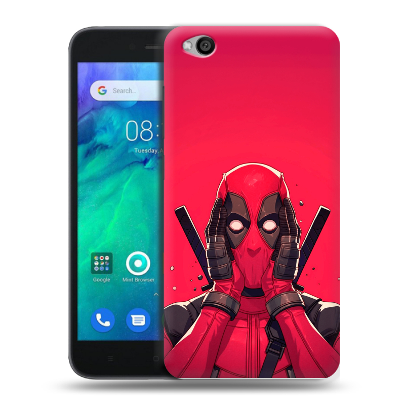 Пластиковый чехол на Xiaomi RedMi Go с принтом Дедпул Deadpool Пластиковый чехол на Xiaomi RedMi Go с принтом Дедпул Deadpool