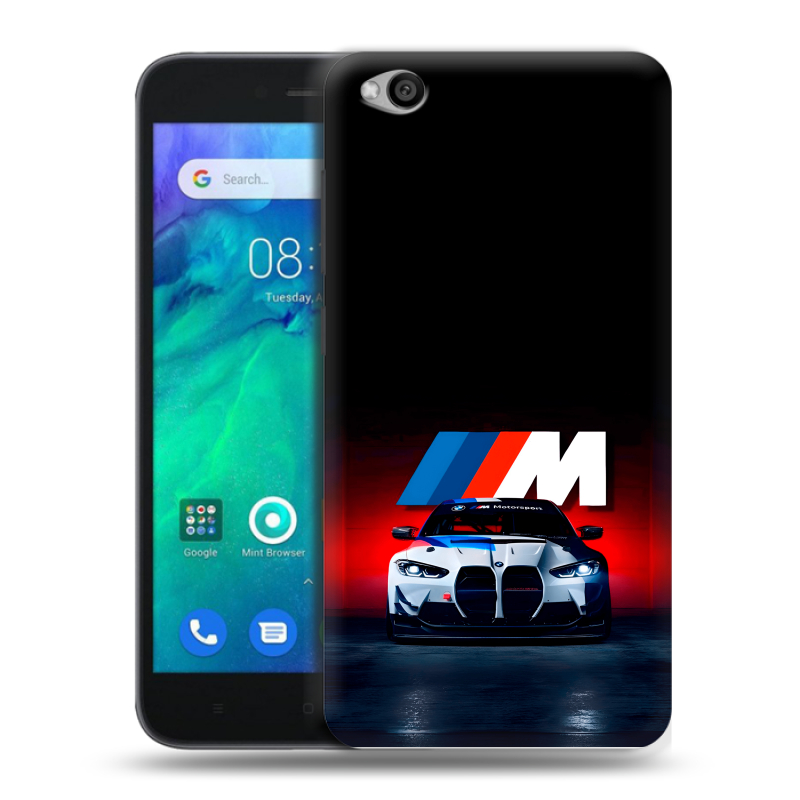 Силиконовый чехол на Xiaomi RedMi Go с принтом БМВ BMW Силиконовый чехол на Xiaomi RedMi Go с принтом БМВ BMW