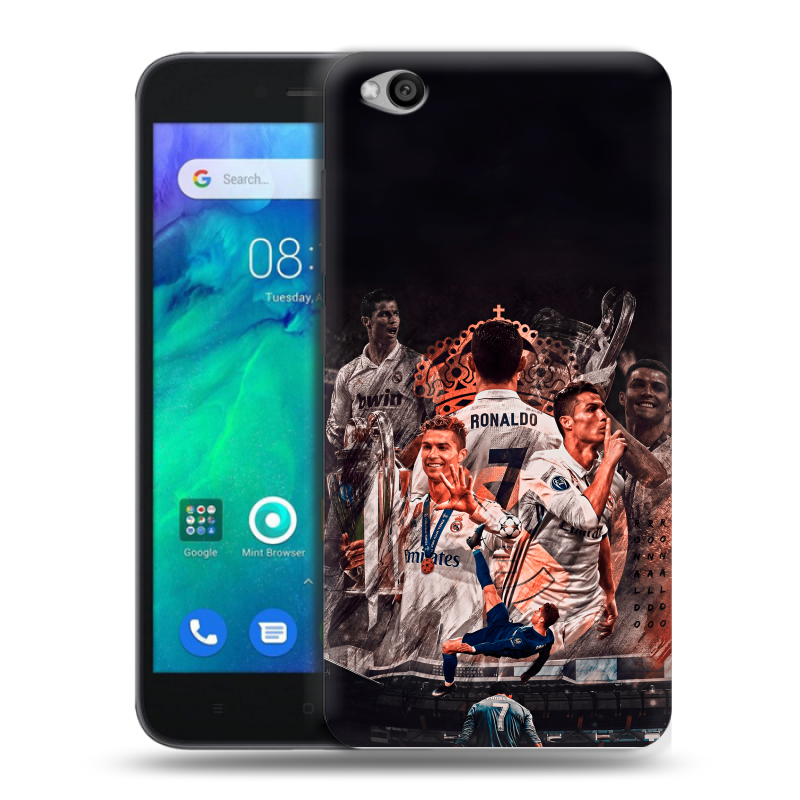Силиконовый чехол на Xiaomi RedMi Go с принтом Реал Роналдо Real Ronaldo Силиконовый чехол на Xiaomi RedMi Go с принтом Реал Роналдо Real Ronaldo